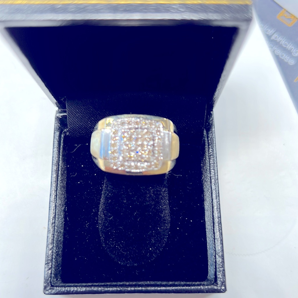 Diamonds 14k Solid Gold Ring